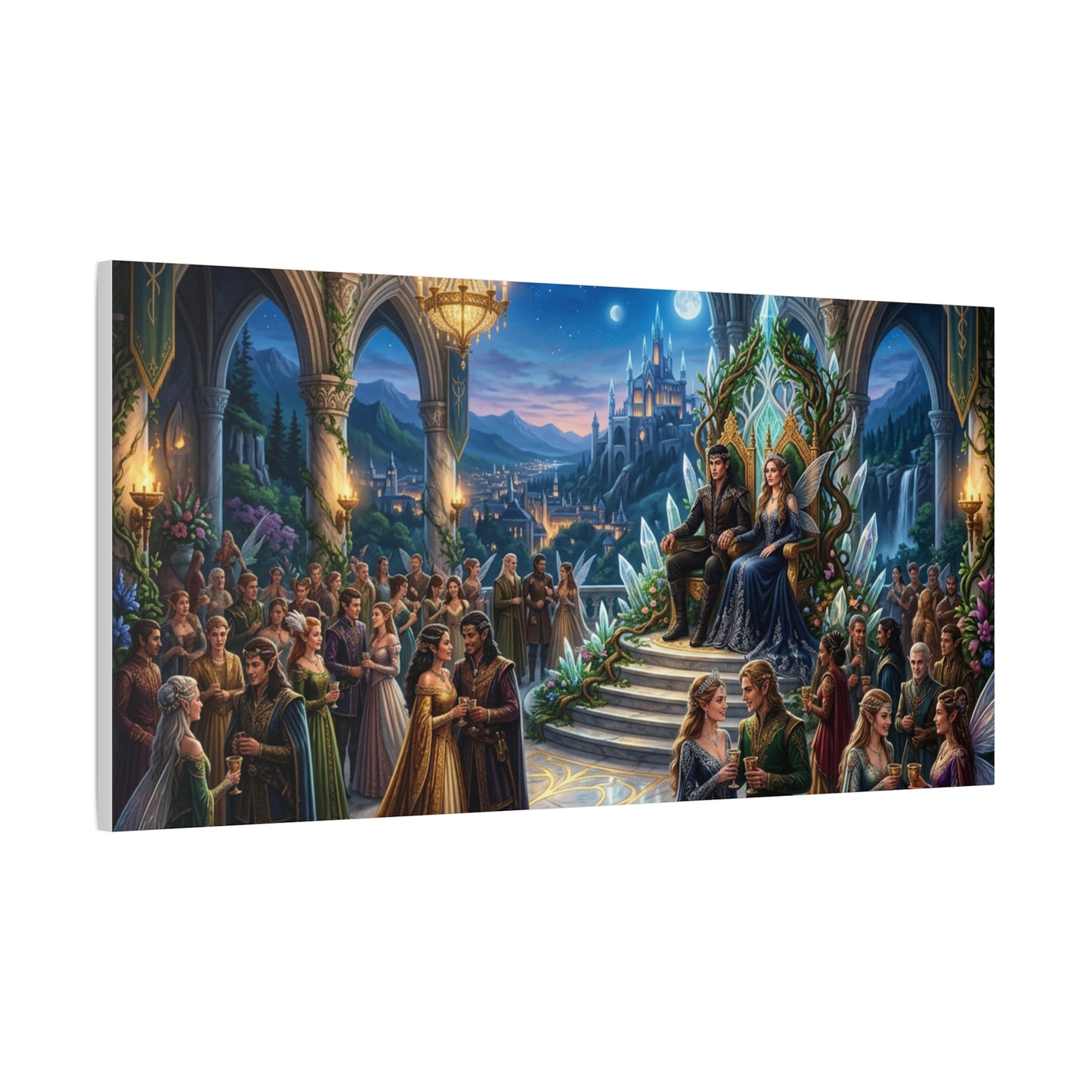 Fantasy Royal Coronation Canvas Art - Matte Stretched Wall Decor