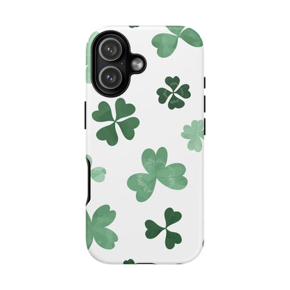 Shamrock Tough Phone Case — St. Patrick’s Day Clover Protective Cover