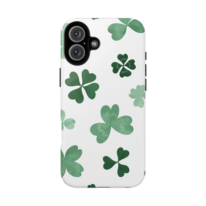 Shamrock Tough Phone Case — St. Patrick’s Day Clover Protective Cover