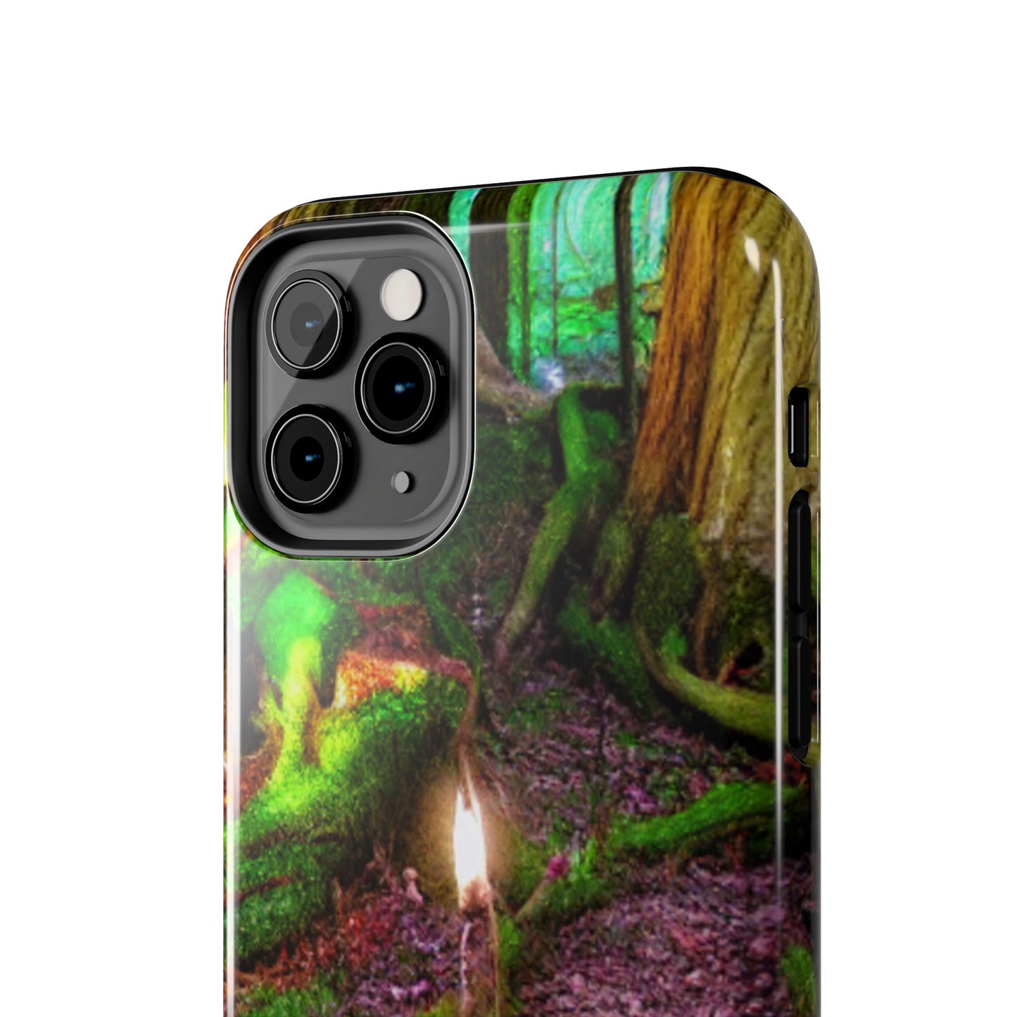 Forest Moss Candle Phone Case — Enchanted Woodland Tough Phone Case