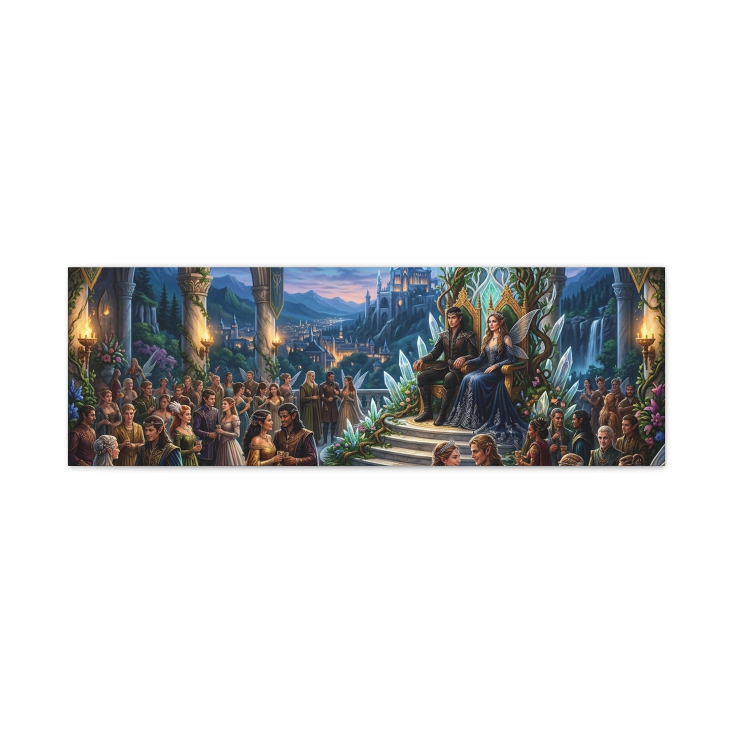 Fantasy Royal Coronation Canvas Art - Matte Stretched Wall Decor