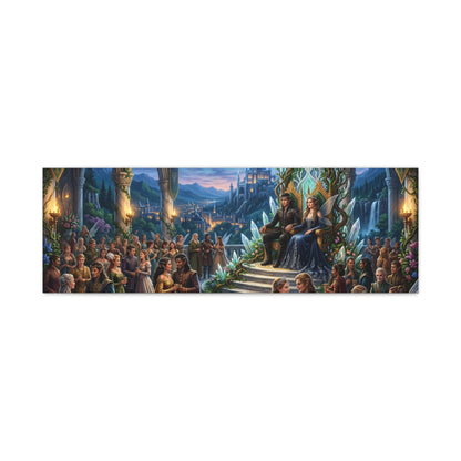 Fantasy Royal Coronation Canvas Art - Matte Stretched Wall Decor