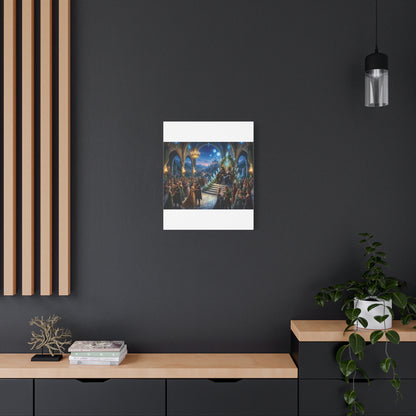 Fantasy Royal Coronation Canvas Art - Matte Stretched Wall Decor