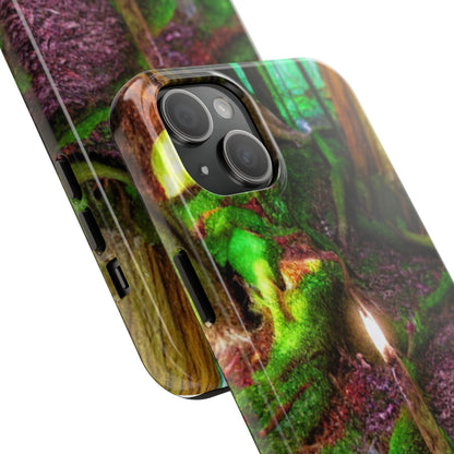 Forest Moss Candle Phone Case — Enchanted Woodland Tough Phone Case