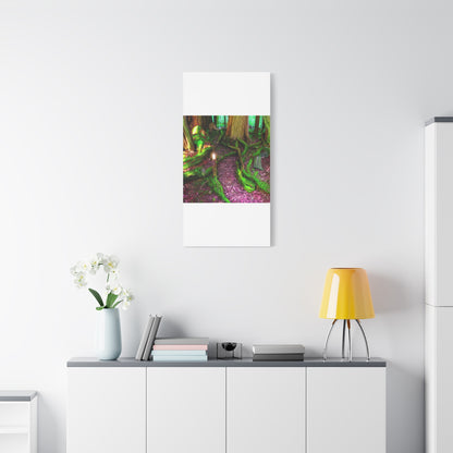 Enchanted Forest Moss Path Canvas Print — Matte Stretched Wall Art