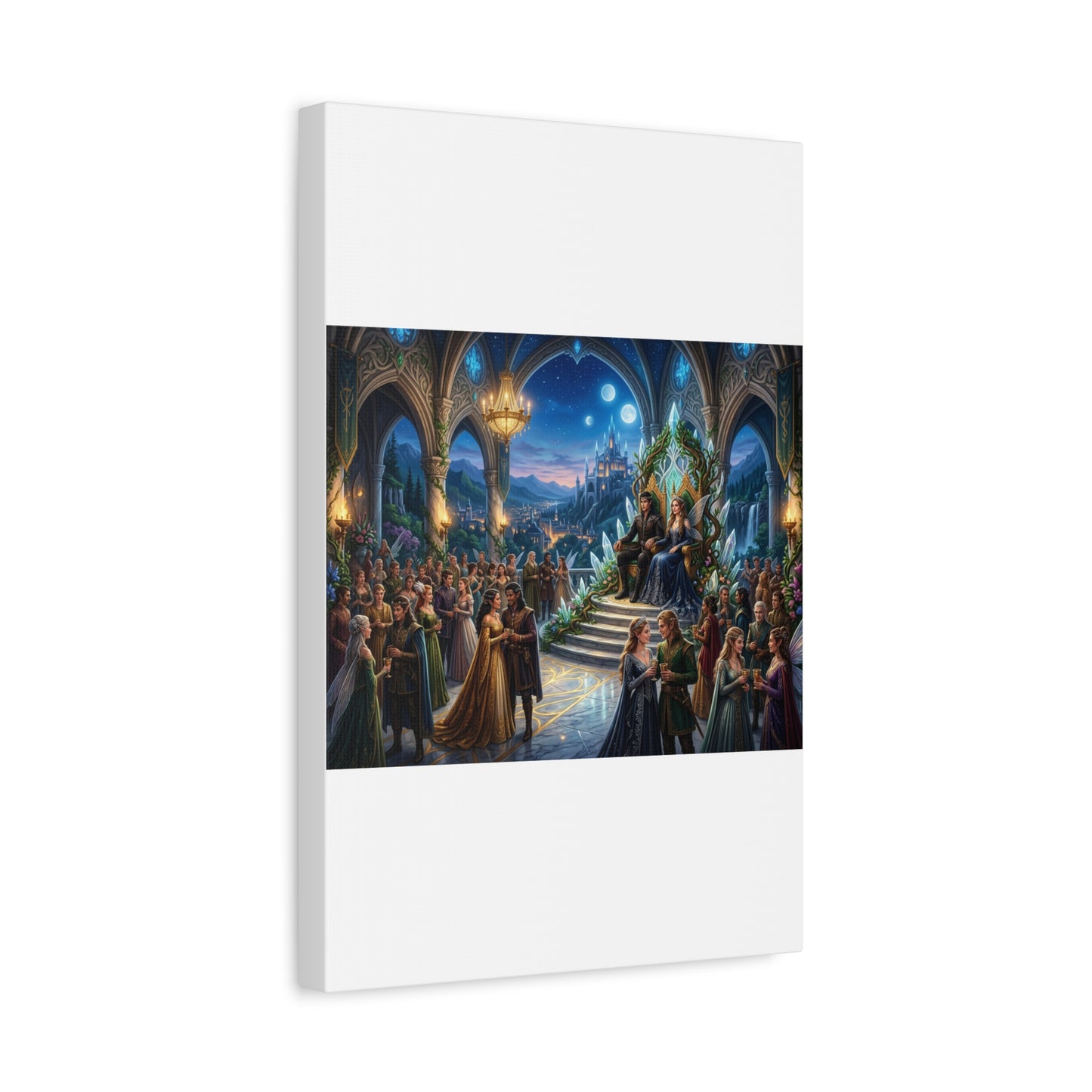Fantasy Royal Coronation Canvas Art - Matte Stretched Wall Decor