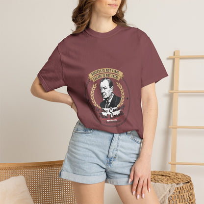 Courage Quote T-Shirt — "It Is the Courage That Counts" Motivational Tee