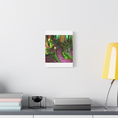 Enchanted Forest Moss Path Canvas Print — Matte Stretched Wall Art