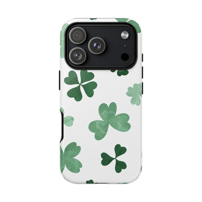 Shamrock Tough Phone Case — St. Patrick’s Day Clover Protective Cover
