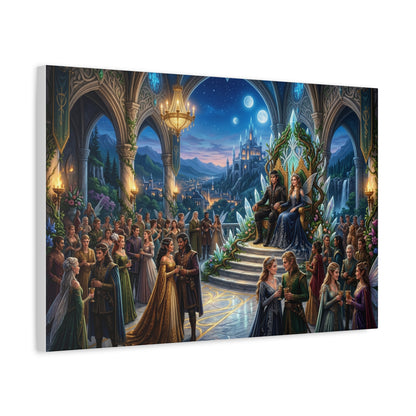Fantasy Royal Coronation Canvas Art - Matte Stretched Wall Decor