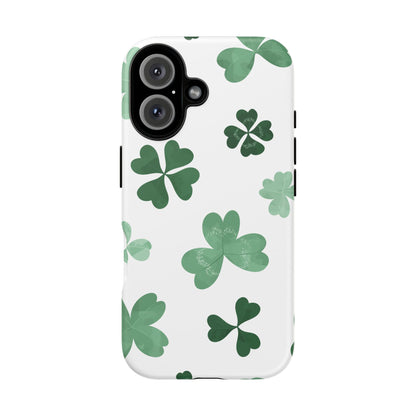 Shamrock Tough Phone Case — St. Patrick’s Day Clover Protective Cover