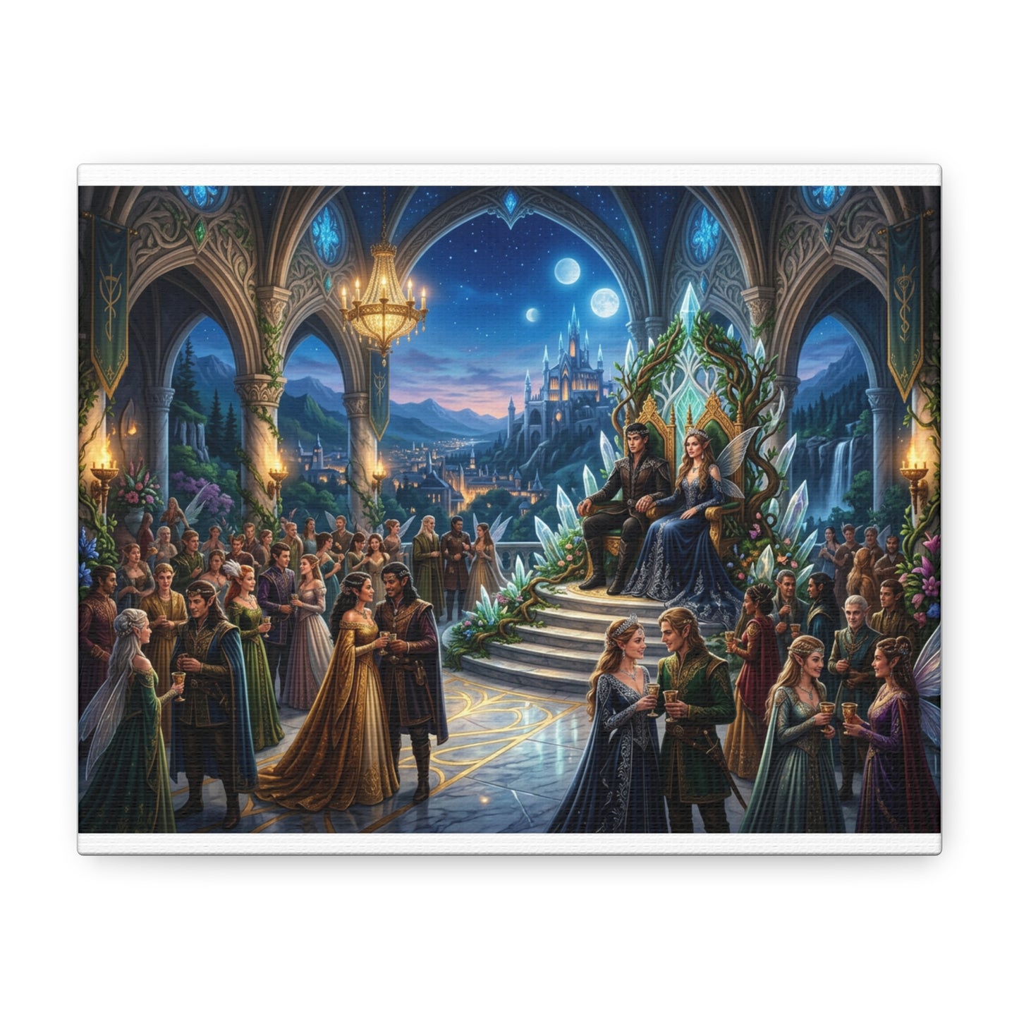 Fantasy Royal Coronation Canvas Art - Matte Stretched Wall Decor