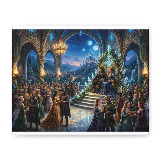Fantasy Royal Coronation Canvas Art - Matte Stretched Wall Decor