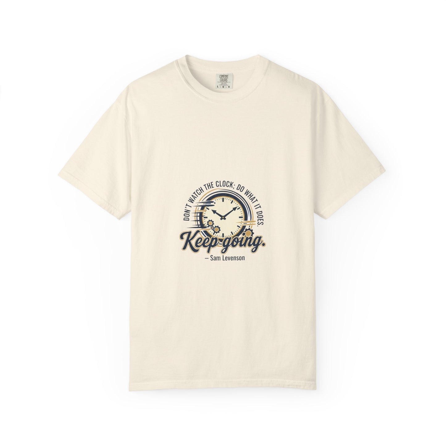 Keep Going Clock Graphic T-Shirt — Inspirational Quote Tee