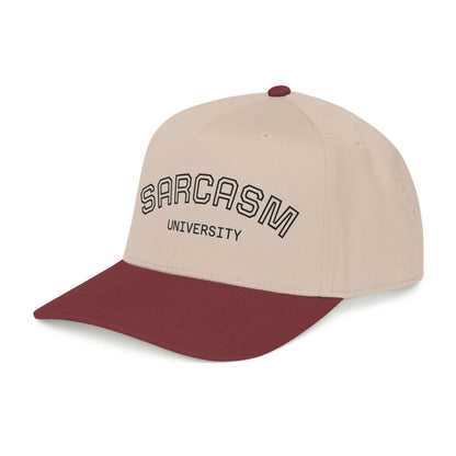 Sarcasm University Baseball Cap — Funny Embroidered Mid-Profile Hat