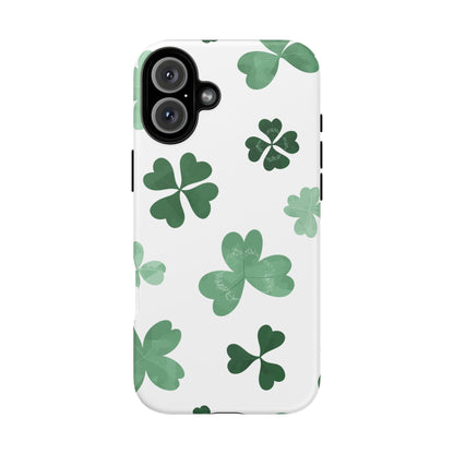 Shamrock Tough Phone Case — St. Patrick’s Day Clover Protective Cover