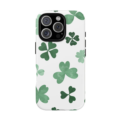 Shamrock Tough Phone Case — St. Patrick’s Day Clover Protective Cover