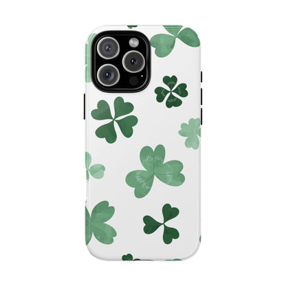Shamrock Tough Phone Case — St. Patrick’s Day Clover Protective Cover