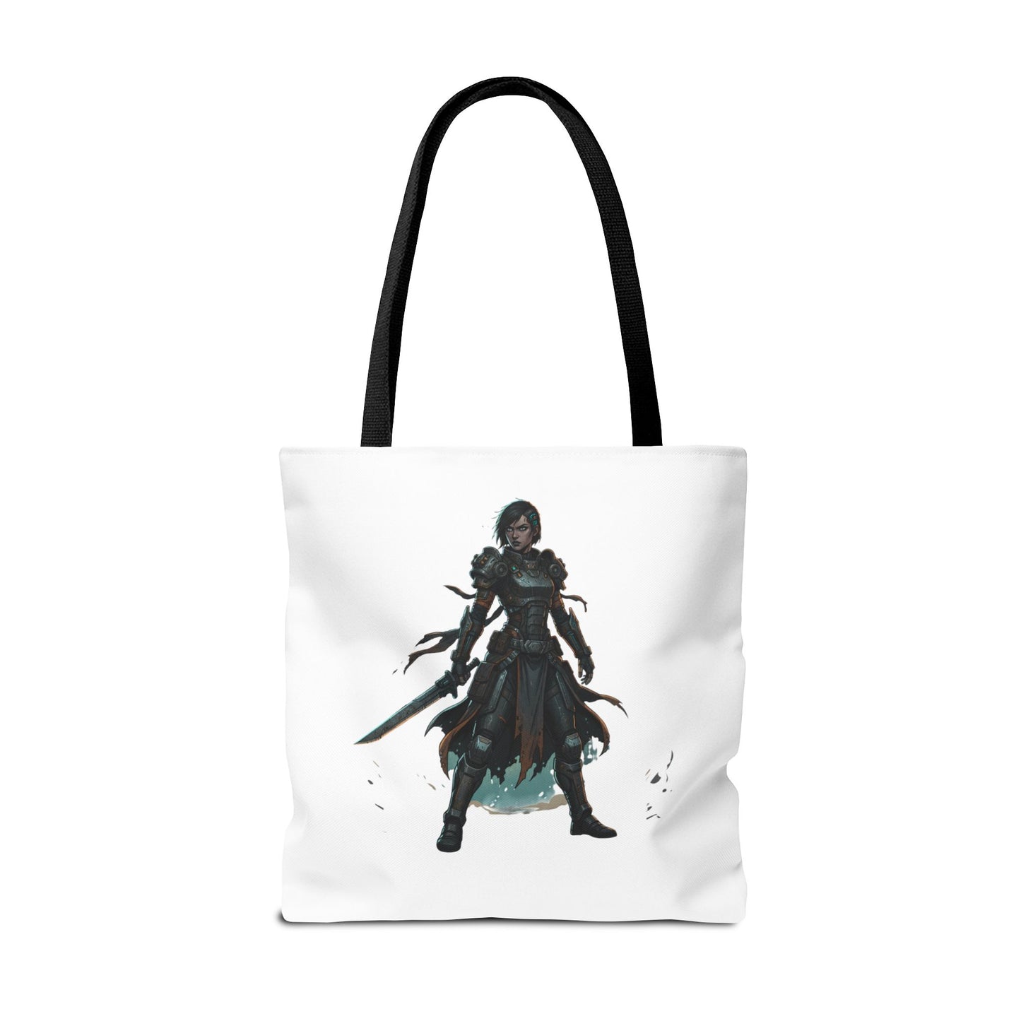 Rogue Warrior Tote Bag – Dark Fantasy Assassin Illustration