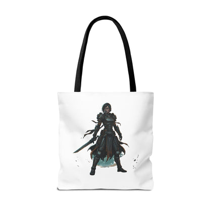 Rogue Warrior Tote Bag – Dark Fantasy Assassin Illustration