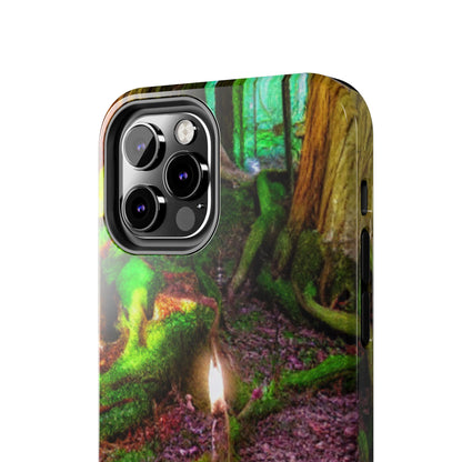 Forest Moss Candle Phone Case — Enchanted Woodland Tough Phone Case