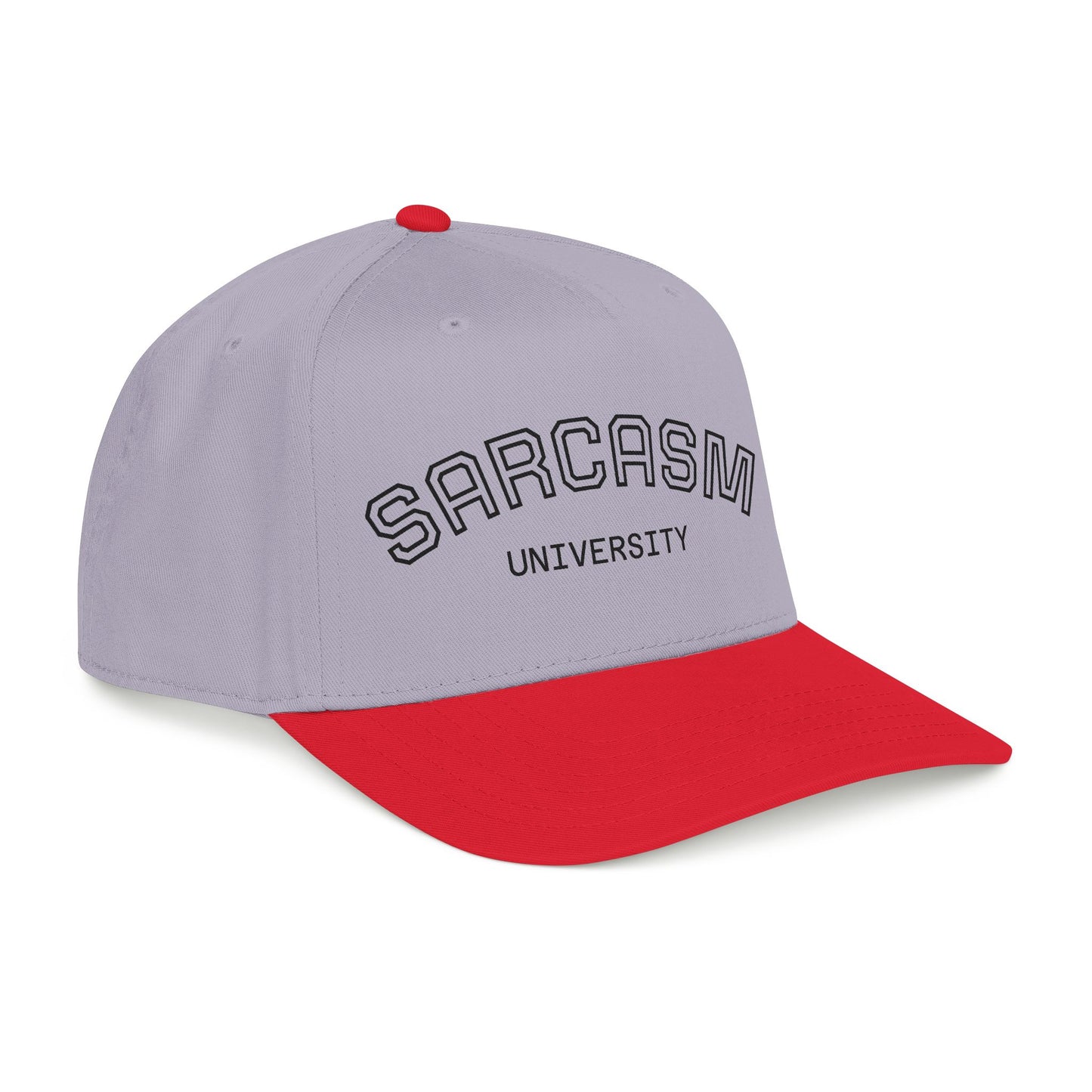 Sarcasm University Baseball Cap — Funny Embroidered Mid-Profile Hat