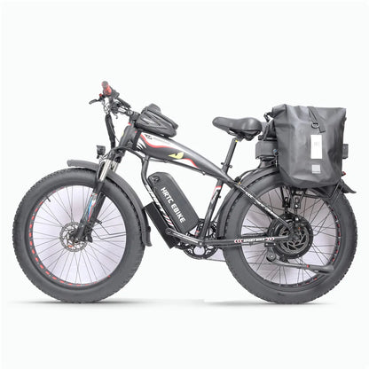 26Inch Fat Tire E-Bike﻿﻿ 48V1500W High Power Rear Drive Motor 50Ah Dual Lithium Battery Long Range Mobility Aid Snow Tyre E-Bike