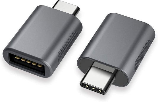 USB-C to USB 3.0 Adapter (2-Pack), Thunderbolt 4/3 to USB Female OTG for Macbook 2025, Ipad 2025, Samsung, More Type-C Devices