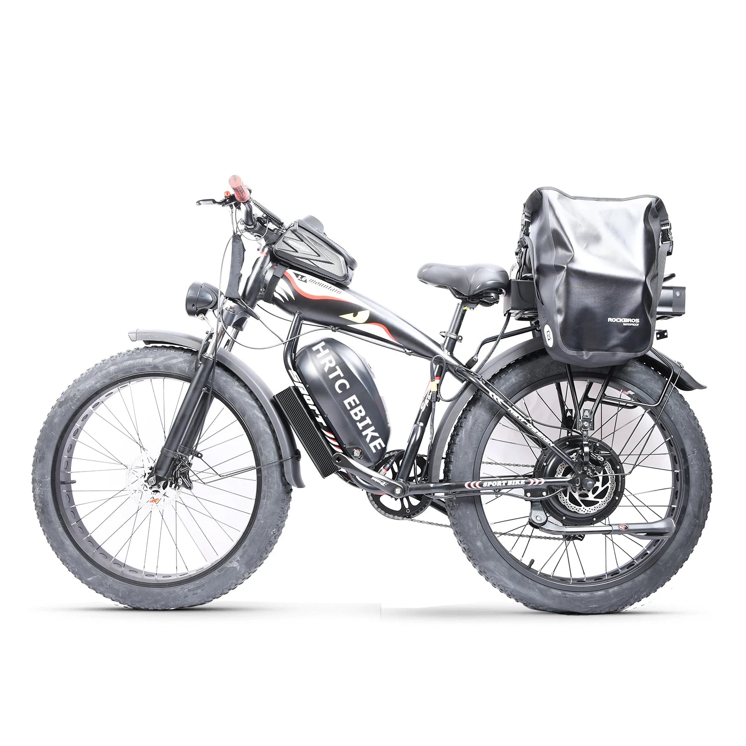 Custom 26Inch Fat Snow Tire Ebike 1500W 48V 70Ah Large Capacity Li-Ion Battery Electric Long-Distance Cycling Bicycle
